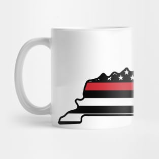 Thin Red Stripe Kentucky Mug